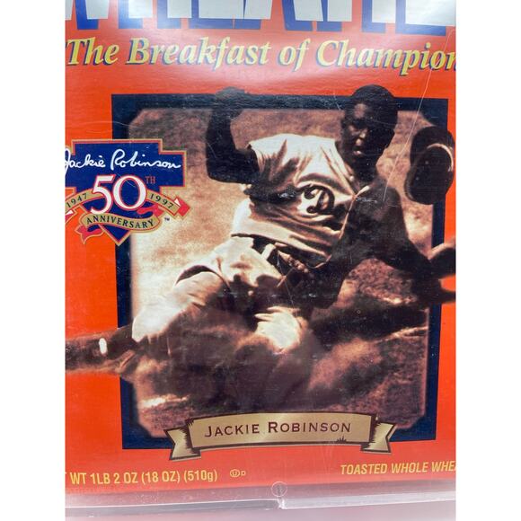 JACKIE ROBINSON WHEATIES 1997 UNOPENED FULL SIZE BOX WITH PROTECTOR CASE - Picture 2 of 8